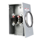 SS102AX Talon Meter Socket For Residential Use Ring Type Overhead Meter Enclosure 200 Amp Single Phase 3 Wire 4 Jaw Steel