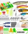 All In One Fishing Lures Kit With 92 Pcs Tackle Box Includes Crankbaits Spoons Hooks Weights And Other Accessories For Bass Freshwater Angling Gift For Men