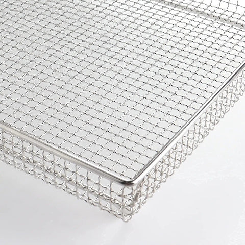 Close-up of Air Fryer Basket Replacement 304 Stainless Steel Wire Rack for TOA60 TOA65 Series