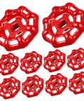 Decorative Cast Iron Valve Hand Wheel Set 10 Pcs Smooth Finish Precision Made For Water Fittings And Plumbing Parts Beefy Pro Grade Durable Metal Valve Handle Easy Open Close