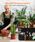 All In One Bonsai Tool Kit For Beginners With 20 Pcs Gardening Set Including 262 Feet Bonsai Wire 29.5 Inch By 29.5 Inch Plant Repotting Mat Leather Bag Bonsai Scissors Pruning Shears Leaf Cutters Shovel Rake Brush Gifts For Women, with tools and mat