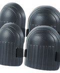 Heavy Duty Work Knee Pads With Wear Resistant Pads Built In Joint Protectors For Construction And Repair Comfy Soft Kneepads That Actually Handle The Daily Grind 4 Piece Pack, black protective gear.