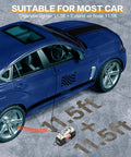 Beast Mode Heavy Duty Digital Tire Inflator 12V Portable Air Compressor Pump with bright LED light in use with car.