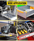 Heavy Duty Drawer Slides 18 To 60 Inch Adjustable Full Extension With 3 Fold Guide Rail And Ball Bearing 76mm Wide Industrial Grade applications in various settings