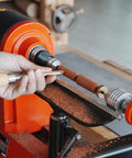 Using Pen Mandrel Kit For MT1 Morse Taper Woodturning Lathe Simple MT1 Spindle Setup For MT1 Lathes on orange lathe
