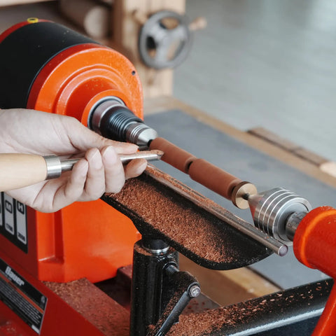 Using Pen Mandrel Kit For MT1 Morse Taper Woodturning Lathe Simple MT1 Spindle Setup For MT1 Lathes on orange lathe