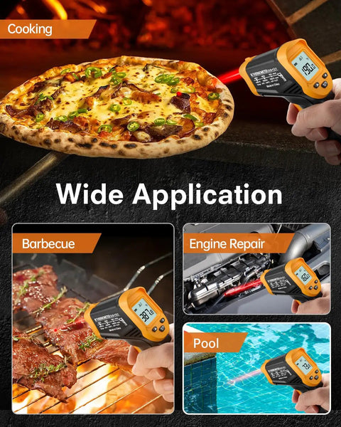 Infrared Thermometer Gun With Wide Range From Minus Fifty Eight To Eleven Hundred Twelve Fahrenheit Laser Temperature Gun