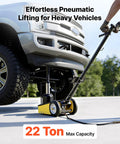 22 Ton Workhorse Air Hydraulic Floor Jack For SUVs And Trucks Heavy Duty Steel Pneumatic Lift With Quick Lift Pump Extension Posts And Rugged Racing Style Design For Easy Lifts And Heavy Vehicle Service, lifting SUV