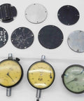 Premium Dial Test Indicator Spare Parts And Hardware Variety Pack With Hella Reliability For Pro Grade Shop Repairs Precision Calibrations And Daily Mechanical Tuning, includes various dial faces and gauges.