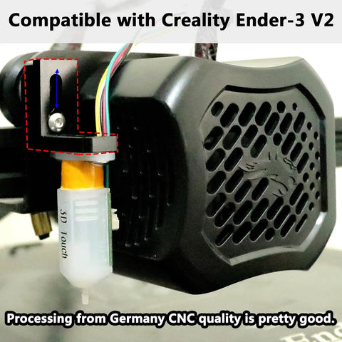Heavy Duty All Metal Adjustable Touch Sensor Mount Bracket for Ender 3 V2 3D Printer Compatible with BL Touch CR Touch Leveling