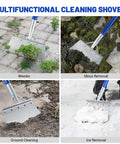 Beast Of A Heavy Duty Snow Shovel With 52 Inch Adjustable Handle All Season Ice Scraper Garden Tool Steel Blade for various cleaning tasks