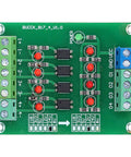 Optocoupler Isolation Board 24V To 5V PLC Level Voltage Converter Module Four Channel for industrial automation projects