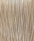 Moonlight Forest Glitter Textured Wallpaper With Flocking, Extra Thick Vinyl Coated, Plain Stripe Taupe Khaki Gold Roll close-up
