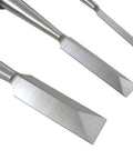Top Tier Japanese Style Dovetail Chisel Set Built Heavy Duty With Chrome Manganese Steel Hardened To Rc Fifty Nine sharp edges.