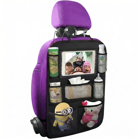 Backseat Car Organizer With 8 Large Pockets And Tablet Holder For Kids And Toddlers Keeps Snacks Toys Diapers And Devices Within Reach