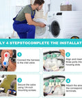 Image of a person installing a Straight Up Solid Washer Water Inlet Valve W11165546 W11096267 in a washing machine.