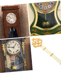 Assorted wall clocks showcasing DIY Ready Pendulum Clock Movement Replacement, classic design, and gold metal pendulum.