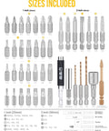 Heavy Duty S2 Steel Screwdriver Bit Set With Magnetic Drill Bits 42 Piece Built To Last Includes PH PZ Sq Slotted Torx Security