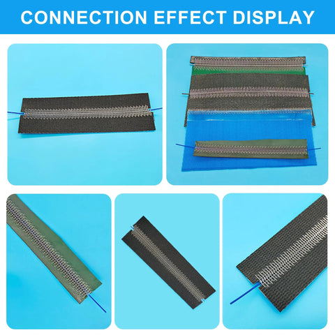 Connection effect of 100FT 1.6MM Stainless Steel Conveyor Belt Threading Pins With Durable Rubber Coating for U1 Systems.