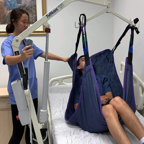 Heavy Duty Electric Patient Lift With Manual Low Base And Extra Large Full Body Sling Rated For Four Fifty Pounds Total Back Saver Built Tough For Caregivers And Nursing Teams Demanding Zero Stress Comfort