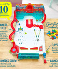 Build Your Own Pinball Machine STEM Kit For Kids And Makers, Gumball Rally Edition with flippers and gumballs
