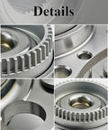 Close-up of 2 Pcs Rear Wheel Bearing And Hub Assembly Replacement For 2011 2016 Elantra detailing metal construction and design