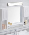 Over Mirror Vanity Light 24.4 Inch With Milky White Shade 4000K Daylight Brushed Nickel Bath Bar For Bathroom