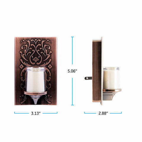 Candle Lite Plug In Night Light With Dusk To Dawn Sensor Flameless LED Candle Sunset Glow Oil Rubbed Bronze Finish