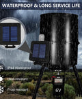 Solar Panel 6V For Deer Feeder With Adjustable Mounting Bracket And Alligator Clips under heavy rain