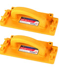 Two orange Grr Rip Block Gb-1 Pair For Woodworking Precision on Jointer, Bandsaw, Router Table, Shaper, and Tablesaw