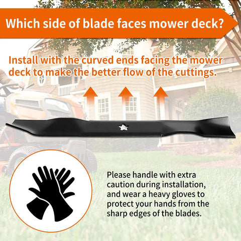 21 Inch Mulching Mower Blades For Husqvarna Poulan Pro Craftsman 42 Inch Deck Replacement 532134149 422719 424752