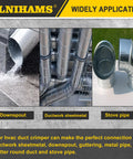 SLNIHAMS 5-Blade hand crimper for sheet metal; galvanized ductwork, downspout and stove pipe.