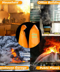 Fireproof Cloak For Home And Office Emergency Use Extra Large Glass Fiber Fire Escape Cape With Silicone Coating displayed