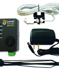 WiFi Connected Sump Pump Alarm With Float Switch, Real Time Water Level Alerts, Power Loss Notifications kit components