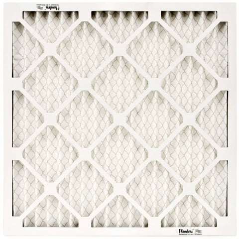 Standard Pleated Air Filter 20x24x1 MERV 8 Pack Of 12 for your furnace and central air, showing diamond grid design with white frame.