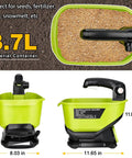 Handheld Power Spreader For Ryobi 18V Battery Portable Electric Spreader For Seed Salt Fertilizer And Feed 3.7L Hopper