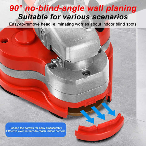 Heavy Duty 3-Head Concrete Grinder 2800W Pro Grade Electric Floor And Wall Polisher with removable head attachment