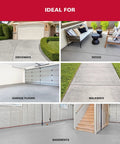 No Sweat Gray Concrete Crack Filler Dry Powder Blend Needs No Mixing Seals Cracks Up To Two Inches Wide Easy Apply Smooth Durable Finish For Driveways And Patios Backyards ideal for driveways, patios, garage floors, walkways, and basements.