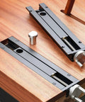 Heavy Duty Workbench Tail Vise Featuring Fast Quick Shift Design And Spacious Clamping Range Crafted From Solid Aluminum Alloy, showing component detail.