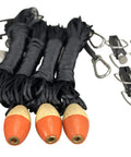 Top Notch Double Outrigging Kit For Boats Up To 22 Ft Rigs With 2 Poles Stainless Hardware Clips 4 Release Clips and cords