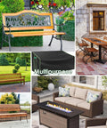 Outdoor Two Seater Patio Loveseat Cover 201x110x64cm Weatherproof All Weather Garden Bench Cover For Yard Lawn Backyard