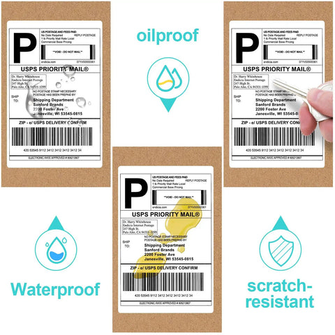 Heavy Duty 4X6 Thermal Shipping Labels 240 Count Boasting Bombproof Adhesive Sticking Like Glue Water Resistant Sheets Ideal For Hustle Driven Logistics Teams And Ecommerce Merchants Across The Nation