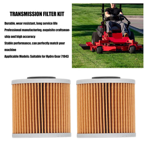 2 Pack Hydraulic Transmission Filter Kit Replacement For Lawn Mower And Garden Equipment With O Rings, Pro Grade Filtration For 71943