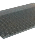 Sixty By Thirty Inch Half Inch Thick Aluminum Dock Plate With Seven Thousand Eight Hundred Pound Load Rating, showing diamond plate surface.