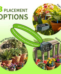 Solar Powered Drip Irrigation Kit For Outdoor Garden And Balcony Auto Watering System For Up To 15 Pots 3 mounting options image