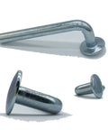 Heavy Duty Pallet Rack Safety Drop Pin Round Top Hat Three Quarters Inch Pin With 0.300 Inch Width And 3.025 Inch Height Beam Lock