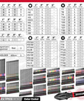 Impact Screwdriver Bits Set 217 Pieces All In One S2 Steel With Magnetic Bit Holder chart and bits layout