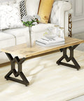 Living room with coffee table featuring 28 Inch High Metal Table Legs 2 Pack With Adjustable Floor Protectors Dope Durable Welded Cast Iron