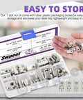 Must Have 3030 Series Roll In Spring T Nuts Kit 48 Pieces Carbon Steel Nickel Plated M4 M5 M6 M8 T Slot Nuts in storage case