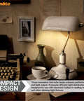 Plug-In Twin Tube CFL Lamp 24W 1800 Lumens 3500K Neutral White 4 Pin 2G11 Base 120 Volts Ideal for Reading Lamps on a desk